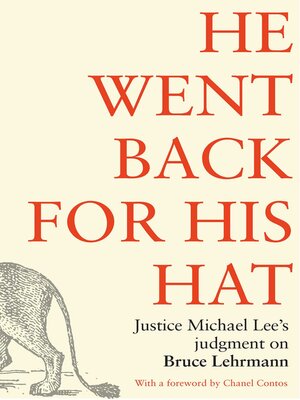 cover image of He went back for his hat